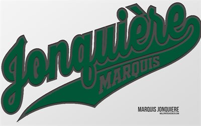 marquis jonquiere logo, 4k, grüner hintergrund, carbon kunst, lnah, marquis jonquière emblem, kanadische eishockeymannschaft, kanada, marquis jonquière, eishockey
