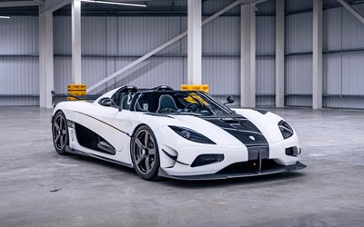 koenigsegg agera rs, 4k, hypercars, voitures 2015, hangar, supercars, koenigsegg agera rs 2015, voitures suédoises, kœnigsegg