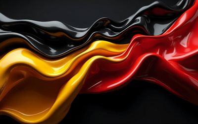 Belgian flag, white and red paint strokes, flag of the Belgium, paint art, Belgium flag, Europe, Belgium, Belgian paint strokes flag