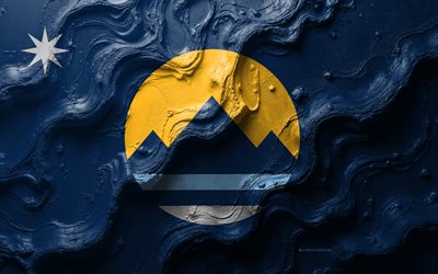 drapeau réno, 4k, texture de vague de pierre, drapeaux des villes américaines, drapeau de reno, drapeau reno 3d, usa, drapeau de la ville de reno, réno, nevada