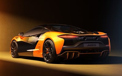 4k, mclaren artura araignée, vue arrière, hypercars, 2026 voitures, studio, édition championnat mcl39, supercars, araignée mclaren artura orange, mclaren artura araignée 2026, voitures britanniques, mclaren