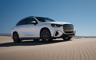 2027, mercedes benz clase glc, 4k, vista frontal, exterior, mercedes benz glc blanco, nuevo mercedes benz glc 2027, coches alemanes, clase glc, mercedes benz