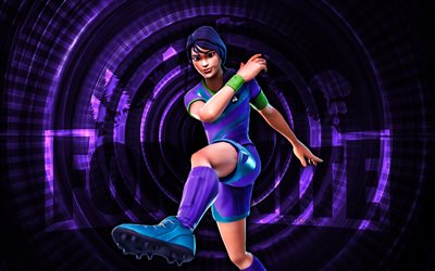 cruzador clínico fortnite, 4k, fondo espiral violeta, fortnite, creativo, piel cruzada clínica, piel cruzada clínica fortnite, cruzador clínico, personajes fortnite