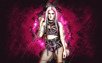 Dakota Kai, WWE, American wrestler, burgundy stone background, grunge art, Dakota Kai wrestler, USA, wrestling, Cheree Georgina Crowley, Dakota Kai WWE, World Wrestling Entertainment, WWE Champion