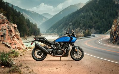 harley davidson panamérica 1250 st, 4k, vista lateral, 2026 bicicletas, supermotos, 2026 harley davidson panamérica 1250 st, motocicletas americanas, harley davidson