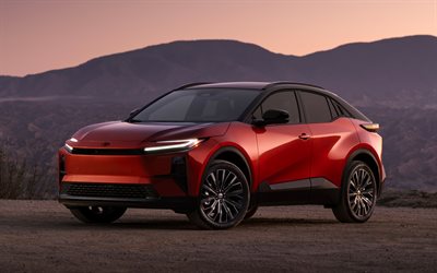 4k, toyota c hr xse, atardecer, 2026 coches, fuera de la carretera, cruces, toyota c hr, exterior, 2026 toyota c hr, autos japoneses, toyota