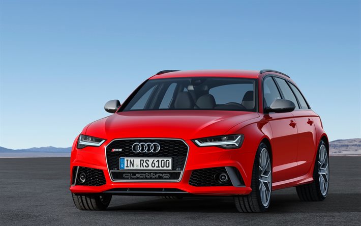 Audi RS6 Avant rs6 rosso, station wagon, rosso audi, auto sportive, Audi