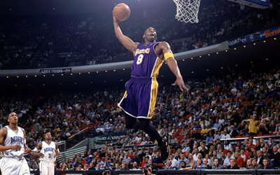 NBA, Kobe Bryant, basketball player, match, dunk