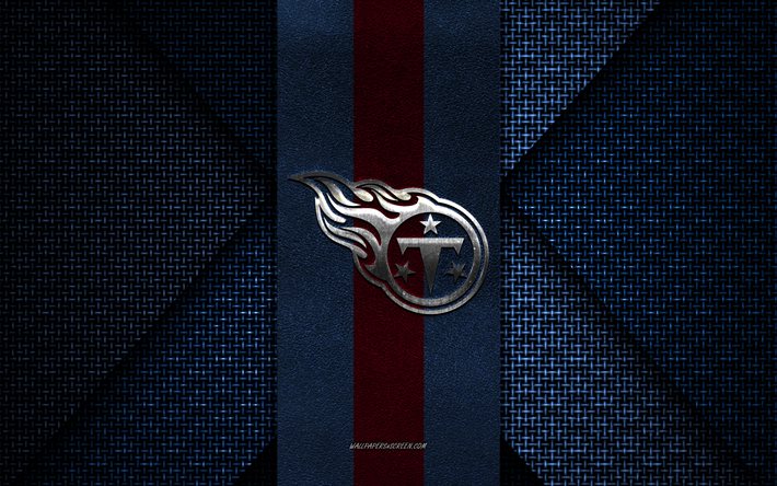 tennessee titans, nfl, blå röd stickad textur, tennessee titans logotyp, amerikansk fotbollsklubb, tennessee titans emblem, amerikansk fotboll, tennessee, usa