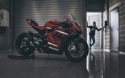 2022, Ducati Superleggera V4, 4k, side view, exterior, racing bike, red black Superleggera V4, Ducati pictures, italian sportbikes, Ducati