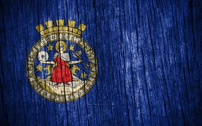 4k, bandera de oslo, día de oslo, condados noruegos, banderas de textura de madera, condados de noruega, oslo, noruega