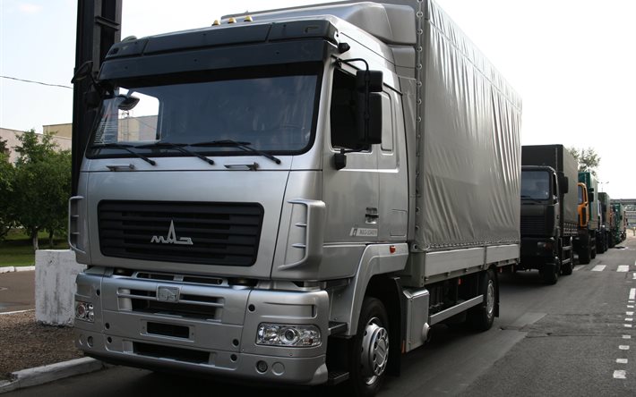 2015, 트럭, 도로, 5340, 텐트, maz, 러시아