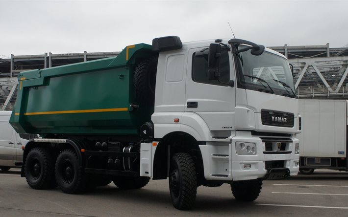 camion, trazione integrale, dump truck, к3340, il kamaz-65802