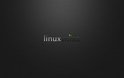 背景, ミント, ロゴ, linux, 分布, 経営システム