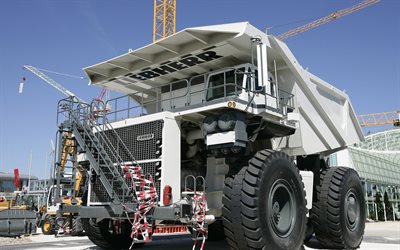 liebherr, t282b, dump truck, powerful, 3650 hp
