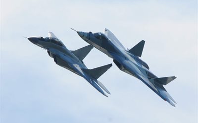 mig-29, 試験, t-50, パク-fa, 飛行, ロシア空軍, 空