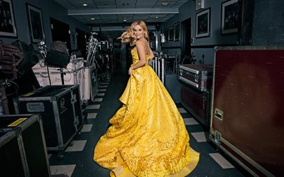 2015, reese witherspoon, programa, atriz, sessão de fotos, vestido, amarelo