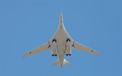 militär-flugzeug, das flugzeug, weißer schwan, tu-160