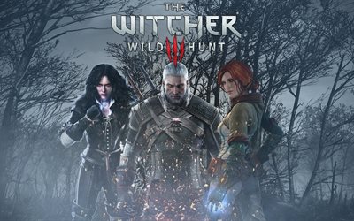 wild hunt, the wild hunt, role-playing game, character, the witcher 3, games 2015, poster