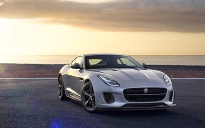 Jaguar F-Type, 2018 coches, costa, supercars, Jaguar