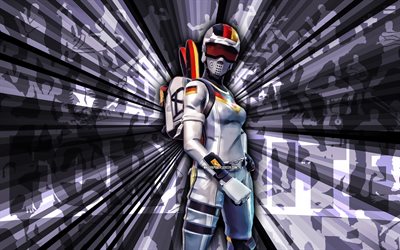 4k, ماجول ماستر جير, خلفية الأشعة الأرجواني, mogul master ger skin, الفن التجريدي, فورنيت المغول ماستر جير, شخصيات fortnite, فورتنايت, الفن الإبداعي