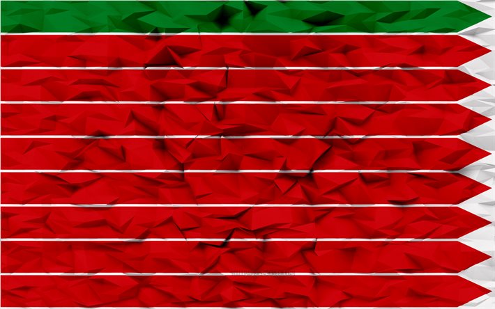サモラの旗, 4k, スペインの州, 3 d ポリゴンの背景, 3 d ポリゴン テクスチャ, サモラの日, 3 d のサモラ フラグ, スペインの国のシンボル, 3d アート, サモラ州, スペイン