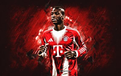 نيكولاس جاكسون, نادي بايرن ميونخ, إد الحجر الخلفية, بايرن, لاعب كرة قدم سنغالي, فن rgrunge, بايرن ميونيخ, الدوري الألماني, ألمانيا, كرة القدم, نيكولا جاكسون بايرن ميونيخ