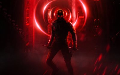 huimapäinen, 4k, supersankarit, marvel  sarjakuvat, matthew michael murdock, yö, taideteos, matt murdock