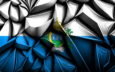 san marino, 4k, 3d  kreativ struktur, san marino 3d  flagga, europa, san marino  flagga, 3d  konst, europeiska länder