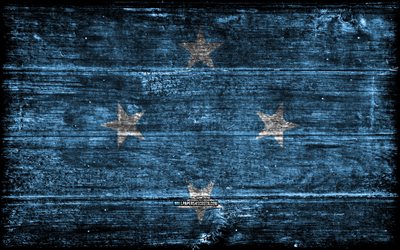 mikronesien träflagga, 4k, träregra flaggor, oceaniska länder, mikroniens flagg, mikroniens dag, oceanien, mikronesisk flagga, mikronesiska nationella symboler, micronesia flagga, mikronesien