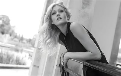katherine mcnamara, 4k, monocromo, actriz americana, hollywood, celebridad americana, estrellas de cine, belleza, kat mcnamara, estrellas americanas, katherine mcnamara photos hoot