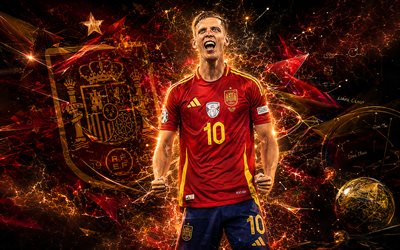 داني أولمو, منتخب إسبانيا لكرة القدم, فن المعجبين, خلفية خطوط مجردة حمراء زرقاء, داني أولمو أسبانيا, الفن الإبداعي, شعار منتخب الأرجنتين لكرة القدم, كرة القدم, إسبانيا, دانييل أولمو كارفاخال