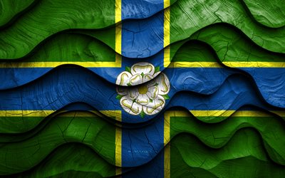 4k, yorkshiren lipun pohjoinen ratsastus, englannin kreivikunnat, puiset 3d  aallon liput, yorkshiren pohjoismatkan päivä, yorkshiren pohjoismatkan lippu, englanti, yhdistynyt kuningaskunta, yorkshiren pohjoismatka
