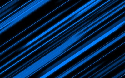 arrière-plan de lignes bleues, 4k, arrière-plan de conception de matériau bleu, arrière-plan de lignes, abstraction de lignes bleues, motif de lignes
