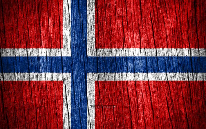 4k, ノルウェーの旗, ノルウェーの日, ヨーロッパ, 木製のテクスチャフラグ, ノルウェーの国家シンボル, ヨーロッパ諸国, ノルウェー