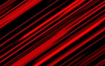 punaiset viivat tausta, 4k, punainen materiaali design tausta, viivat tausta, punaiset viivat abstraktio, viivat kuvio