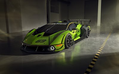 Lamborghini Essenza SCV12, 4k, parking, 2022 cars, supercars, 2022 Lamborghini Essenza, hypercars, italian cars, Lamborghini
