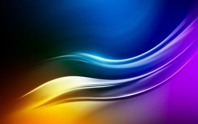 colorful abstract waves, 4k, abstract wavy background, abstract waves, wavy backgrounds, creative, background with waves, pictures with waves