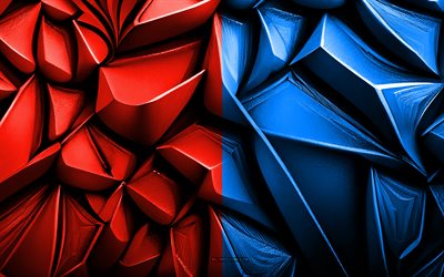 bandera de catania, 4k, textura creativa 3d, catania 3d bandera, italia, arte 3d, catania, ciudades italianas, bandera de la ciudad de catania