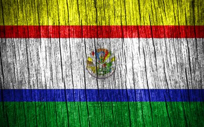 4k, bandera de misiones, día de misiones, departamentos paraguayos, banderas de textura de madera, departamentos de paraguay, misiones, paraguay