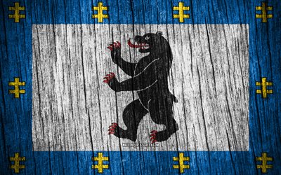 4k, drapeau de siauliai, jour de siauliai, comtés lituaniens, drapeaux de texture en bois, comtés de lituanie, siauliai, lituanie