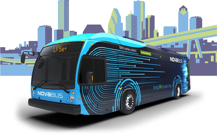 2022, nova bus lfse, autobuses eléctricos, autobuses canadienses, vehículo eléctrico de batería, autobuses de pasajeros, transporte de pasajeros, nova bus