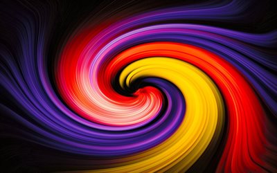 colorful vortex, spiral, abstract waves, creative, artwork, colorful spiral, vortex