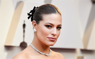 ashley graham, 4k, porträtt, amerikanska modeller, skönhet, brunettkvinna, amerikansk kändis, ashley graham photoshoot