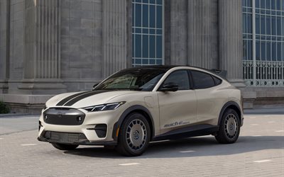 फोर्ड मस्टैंग मच ए रैली, 4k, बिजली की कार, 2025 कारें, क्रॉसओवर, 2025 फोर्ड मस्टैंग मच ए रैली, अमेरिकन कार्स, पायाब