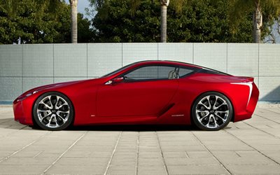 2015, lexus rcf, red, coupe, profile