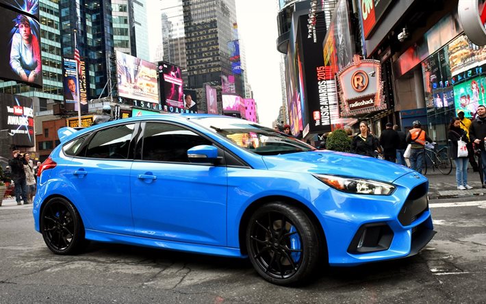 a cidade, 2016, ford focus, azul, hatchback