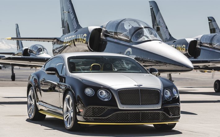 2015, bentley, continental, bentley continental, speed, breitling, limited edition, the airfield, fighter