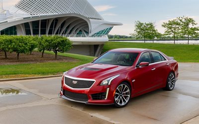 the building, 2016, cadillac, red, cts, sedan