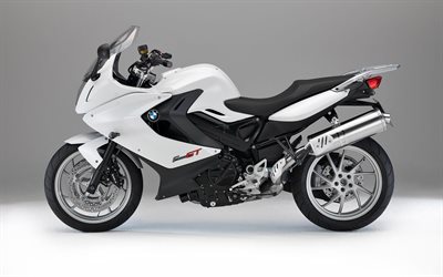 profilo, bianco, bmw f800gt, 2015, moto, bici